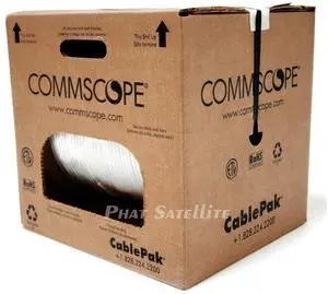 1000ft WHITE MADE IN USA COMMSCOPE RG6 COAXIAL CABLE 18AWG COPPER CLAD WHITE FLAME RETARDANT PVC 1000ft WHITE MADE IN USA COMMSCOPE RG6 COAXIAL CABLE 18AWG COPPER CLAD WHITE FLAME RETARDANT PVC
