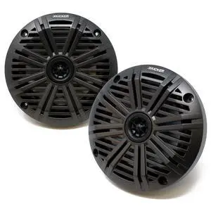 KM614 6.5" OEM Replacement Marine Speakers with Charcoal Salt Water Grills - 1 Pair, 2 Speakers KM614 6.5" OEM Replacement Marine Speakers with Charcoal Salt Water Grills - 1 Pair, 2 Speakers