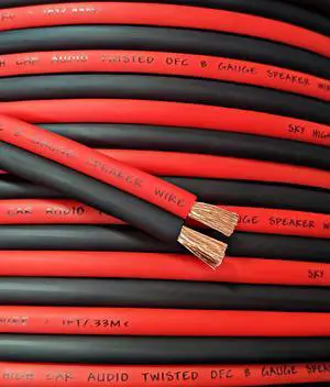 100' feet True 8 Gauge AWG OFC Speaker Wire RD/BK Car Home Audio 100' feet True 8 Gauge AWG OFC Speaker Wire RD/BK Car Home Audio