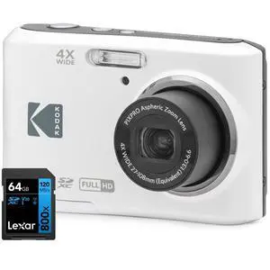 FZ45WH PIXPRO FZ45 16MP Digital Camera White Bundle with Lexar 64GB High-Performance 800x UHS-I SDHC Memory Card Blue Series FZ45WH PIXPRO FZ45 16MP Digital Camera White Bundle with Lexar 64GB High-Performance 800x UHS-I SDHC Memory Card Blue Series