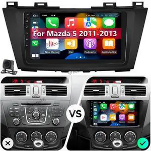 2+64G Android 14 Car Radio Stereo for Mazda 5 2011 2011 2012 2013-2015, 9" Touch Screen Double Din Car Radio with Wireless Carplay Android Auto Car Stereo GPS Bluetooth FM/RDS AHD Backup Camera SWC 2+64G Android 14 Car Radio Stereo for Mazda 5 2011 2011 2012 2013-2015, 9" Touch Screen Double Din Car Radio with Wireless Carplay Android Auto Car Stereo GPS Bluetooth FM/RDS AHD Backup Camera SWC