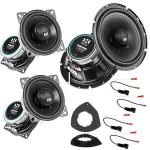 Complete Speaker Upgrade Kit for Chevy SSR 2003-2006 | Two Pair of 4 inch and A Pair of 6.5 inch 2-Way Coaxial Speaker Replacement Package with harnesses and mounting adapters Complete Speaker Upgrade Kit for Chevy SSR 2003-2006 | Two Pair of 4 inch and A Pair of 6.5 inch 2-Way Coaxial Speaker Replacement Package with harnesses and mounting adapters