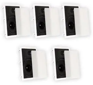 TS80W in Wall 8" Speakers Surround Sound Home Theater 5 Speaker Set TS80W in Wall 8" Speakers Surround Sound Home Theater 5 Speaker Set