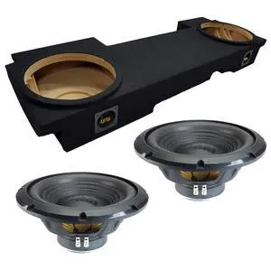 W12S4 Dual 12" Sealed Subwoofer Box Fits 2002-2013 Chevy Avalanche | Loaded enclosure with both drivers pre-installed, 500W RMS combined, 4 Ohm load, tight accurate speaker bass, 12 inch size W12S4 Dual 12" Sealed Subwoofer Box Fits 2002-2013 Chevy Avalanche | Loaded enclosure with both drivers pre-installed, 500W RMS combined, 4 Ohm load, tight accurate speaker bass, 12 inch size