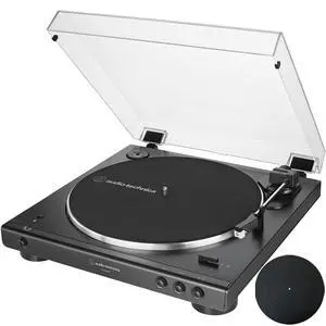 AT-LP60XBT-BK Fully Automatic Belt-Drive Bluetooth Stereo Turntable, Black Bundle with Deco Gear Universal 12" Silicone Rubber Turntable Platter Mat AT-LP60XBT-BK Fully Automatic Belt-Drive Bluetooth Stereo Turntable, Black Bundle with Deco Gear Universal 12" Silicone Rubber Turntable Platter Mat