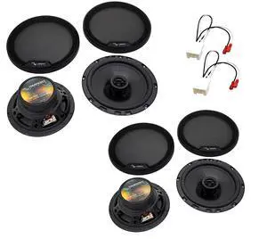 Front Rear Speakers with Harness Fits 2021 Ford Bronco Sport | Replacement kit covers doors, wiring adapter included, no splicing needed, direct drop-in, clear balanced sound Front Rear Speakers with Harness Fits 2021 Ford Bronco Sport | Replacement kit covers doors, wiring adapter included, no splicing needed, direct drop-in, clear balanced sound