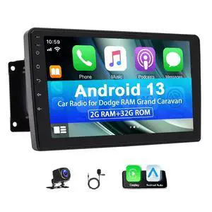 9in Android 13 Car Stereo for Dodge Ram 1500/2500/3500 1994-2002 | for Jeep Wrangler TJ 1997-2006, with Wireless CarPlay Android Auto, GPS Navigation, Backup Camera, DSP, SWC 9in Android 13 Car Stereo for Dodge Ram 1500/2500/3500 1994-2002 | for Jeep Wrangler TJ 1997-2006, with Wireless CarPlay Android Auto, GPS Navigation, Backup Camera, DSP, SWC