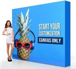 Custom Tension Fabric Trade Show Backdrop, Pop-Up Display Banner Only | 7.5x10FT Step and Repeat Banner Backdrop for Trade Show Booth, Wedding, Party & Events Custom Tension Fabric Trade Show Backdrop, Pop-Up Display Banner Only | 7.5x10FT Step and Repeat Banner Backdrop for Trade Show Booth, Wedding, Party & Events