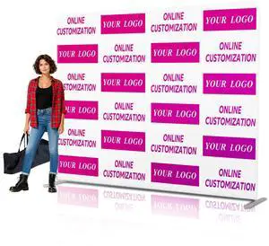 Custom Tension Fabric Display Backdrop for Trade Show Booth, Step and Repeat Banner Stand for Business, Weddings, Events (Double Sided Print 7.5x7.5 FT) Custom Tension Fabric Display Backdrop for Trade Show Booth, Step and Repeat Banner Stand for Business, Weddings, Events (Double Sided Print 7.5x7.5 FT)