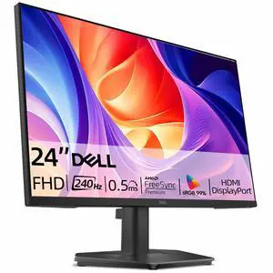 24 Inch Gaming Monitor, 240Hz, FHD 1080p IPS Display, 0.5ms GTG, AMD FreeSync Premium, HDR10, 99% sRGB, Low Blue Light, Flicker-Free, HDMI, DisplayPort 1.4, VESA, Tilt Adjustable, Black 24 Inch Gaming Monitor, 240Hz, FHD 1080p IPS Display, 0.5ms GTG, AMD FreeSync Premium, HDR10, 99% sRGB, Low Blue Light, Flicker-Free, HDMI, DisplayPort 1.4, VESA, Tilt Adjustable, Black