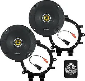 Front Door 6.5 Speakers Kit for Chevrolet Silverado 1999-2006 Upgrade Kit - Pair of CS Series 6 1/2 Inch Coaxial Speakers with Adapters and Harnesses - CSC65, 46CSC654 Front Door 6.5 Speakers Kit for Chevrolet Silverado 1999-2006 Upgrade Kit - Pair of CS Series 6 1/2 Inch Coaxial Speakers with Adapters and Harnesses - CSC65, 46CSC654