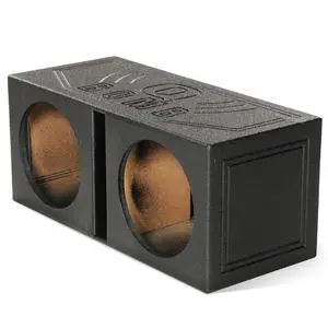 Q Bomb Series 15" Dual Ported SubwooferSpeaker Enclosure | Vented Sub Box Chamber Design with Black Bed Liner Spray Finish, Car Audio Sound System Accessory Q Bomb Series 15" Dual Ported SubwooferSpeaker Enclosure | Vented Sub Box Chamber Design with Black Bed Liner Spray Finish, Car Audio Sound System Accessory