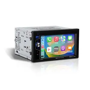 Elite Series BE62CP Car Stereo - Apple CarPlay, Double Din, 6.2 Inch Touchscreen, Bluetooth, No CD DVD Player, AM/FM Radio Receiver Elite Series BE62CP Car Stereo - Apple CarPlay, Double Din, 6.2 Inch Touchscreen, Bluetooth, No CD DVD Player, AM/FM Radio Receiver