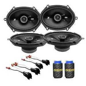 6X8 inch Speakers (4 Pcs) DSC680 43DSC6804 for Ford F-150 1999-2014 Upgrade Kit Kicker DS Series Coaxial Car Audio Front and Rear Door Speaker with 72-5600 Harness and 2 pcs of can Cooler 6X8 inch Speakers (4 Pcs) DSC680 43DSC6804 for Ford F-150 1999-2014 Upgrade Kit Kicker DS Series Coaxial Car Audio Front and Rear Door Speaker with 72-5600 Harness and 2 pcs of can Cooler