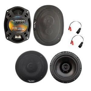 Fits 2019-2023 Silverado 1500 Front Rear Replacement Speakers Harmony R69 | Complete Chevy crew cab package, 2020 factory door upgrade kit, plug-in wiring harness, deep clear sound Fits 2019-2023 Silverado 1500 Front Rear Replacement Speakers Harmony R69 | Complete Chevy crew cab package, 2020 factory door upgrade kit, plug-in wiring harness, deep clear sound