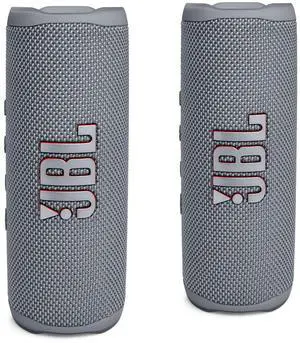 FLIP 6 Waterproof Portable Bluetooth Speaker Bundle - Gray (Pack of 2) FLIP 6 Waterproof Portable Bluetooth Speaker Bundle - Gray (Pack of 2)