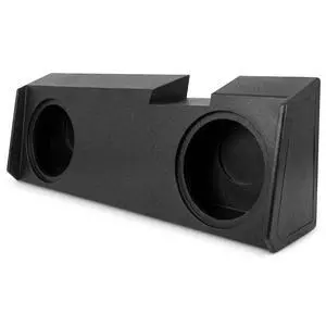 QPower Dual 10in Underseat Downfire Subwoofer Enclosure, QBomb Sub Box Compatible with Chevy Silverado Crew & Double Cab, GMC Sierra Crew & Double Cab 2019-2026 QPower Dual 10in Underseat Downfire Subwoofer Enclosure, QBomb Sub Box Compatible with Chevy Silverado Crew & Double Cab, GMC Sierra Crew & Double Cab 2019-2026