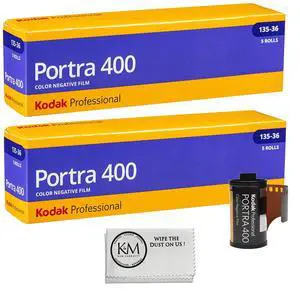 Professional Portra 400 35mm Film | 10 Rolls (360 Exposures) + Cloth | The finest grain high-speed color negative film Professional Portra 400 35mm Film | 10 Rolls (360 Exposures) + Cloth | The finest grain high-speed color negative film