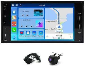 4+64G Double Din Car Stereo Radio for Toyota 4 Runner Camry 2003-2009 with Wireless Carplay Android Auto 7 inch IPS Touch Screen Head Unit Stereo Bluetooth GPS WiFi AHD Backup Camera 4+64G Double Din Car Stereo Radio for Toyota 4 Runner Camry 2003-2009 with Wireless Carplay Android Auto 7 inch IPS Touch Screen Head Unit Stereo Bluetooth GPS WiFi AHD Backup Camera