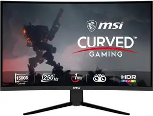 G32C4X, 32" Gaming Monitor, 1920 x 1080 (FHD) Curved Gaming Monitor, 1 ms, 250Hz, FreeSync, 1500R, HDMI, DisplayPort, Tilt Adjustable G32C4X, 32" Gaming Monitor, 1920 x 1080 (FHD) Curved Gaming Monitor, 1 ms, 250Hz, FreeSync, 1500R, HDMI, DisplayPort, Tilt Adjustable