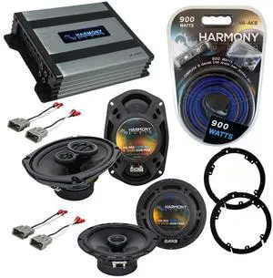 Fits Acura TL 2009-2014 6.5" 6x9 Speakers with 4-Channel Amp | Grills included, 6.5 inch plug-in wiring, 800W upgrade power for car sound, restores deep bass, factory-location install Fits Acura TL 2009-2014 6.5" 6x9 Speakers with 4-Channel Amp | Grills included, 6.5 inch plug-in wiring, 800W upgrade power for car sound, restores deep bass, factory-location install