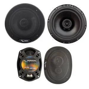 Front and Rear Speakers Fits Jeep Grand Cherokee 2014-2020 Harmony R69 Kit | Complete 6x9 upgrade with wiring harness, plug-in replacement pairs for WK2 car audio, full range sound, easy install Front and Rear Speakers Fits Jeep Grand Cherokee 2014-2020 Harmony R69 Kit | Complete 6x9 upgrade with wiring harness, plug-in replacement pairs for WK2 car audio, full range sound, easy install