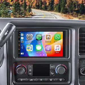 Double Din Car Stereo for Cadillac Escalade 2003-2006 with Wireless CarPlay and Android Auto, 7 Inch HD Touchscreen Android 14 Car Radio Support Bluetooth WiFi GPS SWC FM RDS Mirror Link Backup Camera Double Din Car Stereo for Cadillac Escalade 2003-2006 with Wireless CarPlay and Android Auto, 7 Inch HD Touchscreen Android 14 Car Radio Support Bluetooth WiFi GPS SWC FM RDS Mirror Link Backup Camera