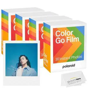Go Color Film, White Frame + Quality Photo Microfiber Cloth (Only Compatible with Go Cameras) (4 Pack (64 Sheets) Go Color Film, White Frame + Quality Photo Microfiber Cloth (Only Compatible with Go Cameras) (4 Pack (64 Sheets)