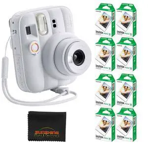 Instax Mini 13 Instant Film Camera (Clay White) with 80 Sheets Instax Mini Instant Film Instax Mini 13 Instant Film Camera (Clay White) with 80 Sheets Instax Mini Instant Film