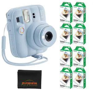 Instax Mini 13 Instant Film Camera (Frost Blue) with 80 Sheets Instax Mini Instant Film Instax Mini 13 Instant Film Camera (Frost Blue) with 80 Sheets Instax Mini Instant Film
