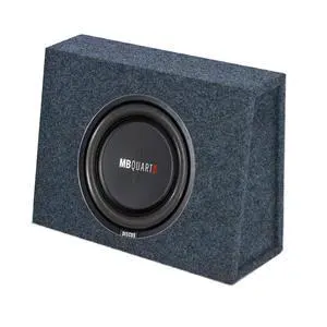 400 Watt 10 Inch Shallow Subwoofer and Q Power Slim Sub Box Enclosure 400 Watt 10 Inch Shallow Subwoofer and Q Power Slim Sub Box Enclosure