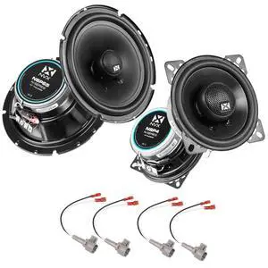 4" & 6.5" Complete Speaker Upgrade Kit for Toyota Tercel 1995-1998 | A Pair of 4 inch and 6.5 inch 2-Way Coaxial Car Speaker Replacement Package with wiring harnesses 4" & 6.5" Complete Speaker Upgrade Kit for Toyota Tercel 1995-1998 | A Pair of 4 inch and 6.5 inch 2-Way Coaxial Car Speaker Replacement Package with wiring harnesses