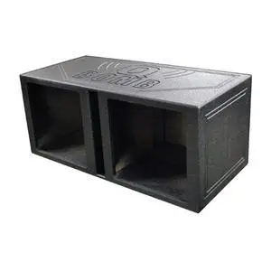 QPower QBOMB15VSQ QBOMB 15 Inch Center Vented Dual Ported Subwoofer Enclosure Speaker Box for Car Audio Sound Systems, Square QPower QBOMB15VSQ QBOMB 15 Inch Center Vented Dual Ported Subwoofer Enclosure Speaker Box for Car Audio Sound Systems, Square