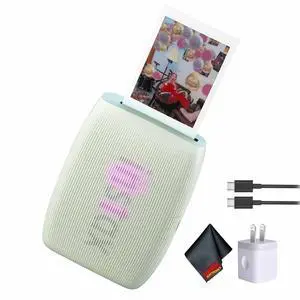 INSTAX MINI Link 3 Smartphone Printer (Sage Green) Bundle | For Mobile Photos, Parties & Scrapbooks | Includes Cleaning Cloth, USB-C Cable INSTAX MINI Link 3 Smartphone Printer (Sage Green) Bundle | For Mobile Photos, Parties & Scrapbooks | Includes Cleaning Cloth, USB-C Cable