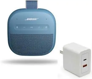 SoundLink Micro Portable Bluetooth Speaker (2nd Gen) Bundle with Fast Charger, Wireless Outdoor Speaker, Up to 12 Hours Battery Life, Waterproof and Dustproof, (Blue Dusk) SoundLink Micro Portable Bluetooth Speaker (2nd Gen) Bundle with Fast Charger, Wireless Outdoor Speaker, Up to 12 Hours Battery Life, Waterproof and Dustproof, (Blue Dusk)