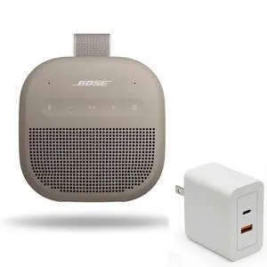 SoundLink Micro Portable Bluetooth Speaker (2nd Gen) Bundle with Fast Charger, Wireless Outdoor Speaker, Up to 12 Hours Battery Life, Waterproof and Dustproof, (Sandstone) SoundLink Micro Portable Bluetooth Speaker (2nd Gen) Bundle with Fast Charger, Wireless Outdoor Speaker, Up to 12 Hours Battery Life, Waterproof and Dustproof, (Sandstone)