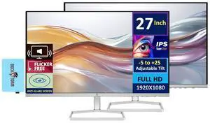 27 Monitor with Dual 2W Speakers (Replaces M27fwa) 27" 100Hz FHD Display | 99% sRGB 300 Nits Display, Adjustable Tilt, Flicker-Free, Anti-Glare, Eye Ease, White/Silver w/DKZ USB Port Expander 27 Monitor with Dual 2W Speakers (Replaces M27fwa) 27" 100Hz FHD Display | 99% sRGB 300 Nits Display, Adjustable Tilt, Flicker-Free, Anti-Glare, Eye Ease, White/Silver w/DKZ USB Port Expander