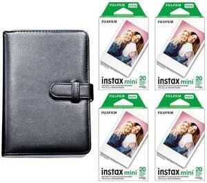 Instax Mini Instant Film Bundle for Mini EVO, Mini 12, Mini 11, Mini Liplay and Mini 41 Cameras, Includes: Instant Mini Film and 108 Pocket Mini Instax Photo Album, Black (80 Exposures) Instax Mini Instant Film Bundle for Mini EVO, Mini 12, Mini 11, Mini Liplay and Mini 41 Cameras, Includes: Instant Mini Film and 108 Pocket Mini Instax Photo Album, Black (80 Exposures)