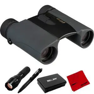 8217 Trailblazer 8x25 ATB Waterproof & Fogproof Binoculars Black Bundle with Deco Gear Tactical Flashlight and Pen Set with Water/Shockproof Case + 6 x 6 inch Microfiber Cleaning Cloth 8217 Trailblazer 8x25 ATB Waterproof & Fogproof Binoculars Black Bundle with Deco Gear Tactical Flashlight and Pen Set with Water/Shockproof Case + 6 x 6 inch Microfiber Cleaning Cloth