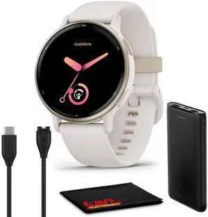 Vivoactive 5 Health and Fitness GPS Smartwatch for Men and Women with Cream Gold Aluminum Bezel, Ivory Case Silicone Band, 1.2 AMOLED Touchscreen Display, 11 Days Battery Life (Bundle) Vivoactive 5 Health and Fitness GPS Smartwatch for Men and Women with Cream Gold Aluminum Bezel, Ivory Case Silicone Band, 1.2 AMOLED Touchscreen Display, 11 Days Battery Life (Bundle)