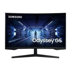 32 Odyssey G5 Gaming Monitor, WQHD (2560x1440), 144Hz, Curved, 1ms, HDMI, Display Port, AMD FreeSync Premium, HDR10, LC32G55TQWNXZA, Black 32 Odyssey G5 Gaming Monitor, WQHD (2560x1440), 144Hz, Curved, 1ms, HDMI, Display Port, AMD FreeSync Premium, HDR10, LC32G55TQWNXZA, Black