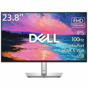 P24 inch Monitor, LED FHD - 100Hz Refresh Rate 1500:1 Contrast Ratio, AMD FreeSync - VESA, IPS, Height/Tilt/Pivot/Swivel Adjustability, DisplayPort & HDMI & VGA, USB, Black, Silver P24 inch Monitor, LED FHD - 100Hz Refresh Rate 1500:1 Contrast Ratio, AMD FreeSync - VESA, IPS, Height/Tilt/Pivot/Swivel Adjustability, DisplayPort & HDMI & VGA, USB, Black, Silver