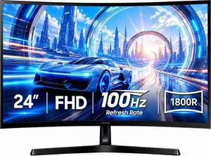 24" Essential S3 (S36GD) Series FHD 1800R Curved Computer Monitor | Advanced Eye Comfort | 100 Hz | Game Mode | HDMI and D-sub Ports 24" Essential S3 (S36GD) Series FHD 1800R Curved Computer Monitor | Advanced Eye Comfort | 100 Hz | Game Mode | HDMI and D-sub Ports