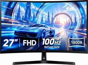 27" Essential S3 (S36GD) Series FHD 1800R Curved Computer Monitor | Advanced Eye Comfort | 100 Hz | Game Mode | HDMI and D-sub Ports 27" Essential S3 (S36GD) Series FHD 1800R Curved Computer Monitor | Advanced Eye Comfort | 100 Hz | Game Mode | HDMI and D-sub Ports