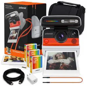 Flip Instant Camera in White + Film (24 Exposures) Bundle | Camera with Film, Sonar Autofocus, 4-Lens System, Ideal for Travel, Parties & Instant Photography Flip Instant Camera in White + Film (24 Exposures) Bundle | Camera with Film, Sonar Autofocus, 4-Lens System, Ideal for Travel, Parties & Instant Photography