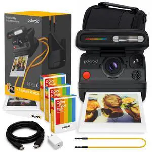 Flip Instant Camera in Black + Film (24 Exposures) Bundle | Camera with Film, Sonar Autofocus, 4-Lens System, Ideal for Travel, Parties & Instant Photography Flip Instant Camera in Black + Film (24 Exposures) Bundle | Camera with Film, Sonar Autofocus, 4-Lens System, Ideal for Travel, Parties & Instant Photography
