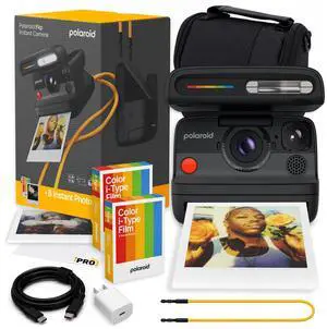Flip Instant Camera in Black + Film (16 Exposures) Bundle | Camera with Film, Sonar Autofocus, 4-Lens System, Ideal for Travel, Parties & Instant Photography Flip Instant Camera in Black + Film (16 Exposures) Bundle | Camera with Film, Sonar Autofocus, 4-Lens System, Ideal for Travel, Parties & Instant Photography