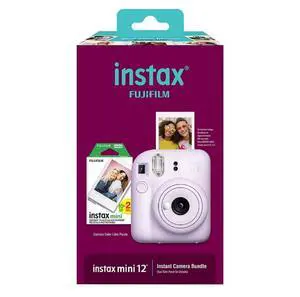 Instax Mini 12 Instant Camera with Bonus Film, 20 Sheets - Lilac (Purple) Instax Mini 12 Instant Camera with Bonus Film, 20 Sheets - Lilac (Purple)