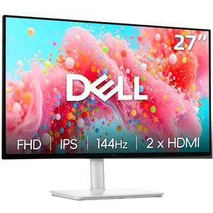27 inch Monitor, LED FHD - 144Hz Refresh Rate 1500:1 Contrast Ratio, AMD FreeSync - VESA, Integrated 2x3W Speaker, Height/Tilt/Pivot/Swivel Adjustability, 2 x HDMI, White 27 inch Monitor, LED FHD - 144Hz Refresh Rate 1500:1 Contrast Ratio, AMD FreeSync - VESA, Integrated 2x3W Speaker, Height/Tilt/Pivot/Swivel Adjustability, 2 x HDMI, White