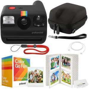 Go Instant Camera Bundle - Film, Case, Album & Quality Photo Cloth (Black) Go Instant Camera Bundle - Film, Case, Album & Quality Photo Cloth (Black)